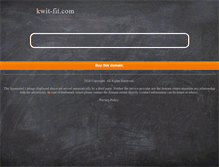 Tablet Screenshot of kwit-fit.com